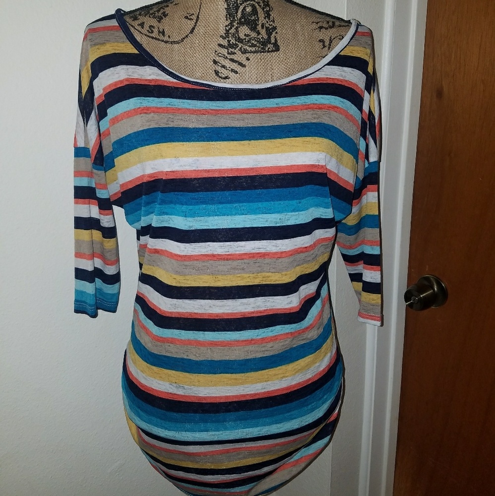 H&M Multi Colored Striped Top
